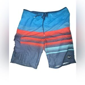 O'Neill Multicolor Striped Board Shorts